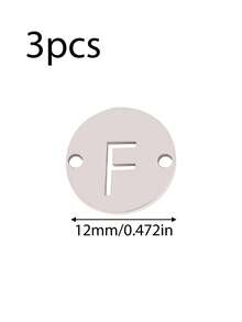 3个/套 字母连接吊坠 不锈钢 A-Z 字母吊坠 18K PVD 镀层 DIY 耳环 手链 首饰制作 - 吊墜 - 查看 47