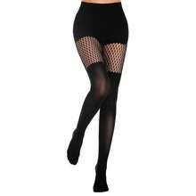 3 Pairs Dance Sexy Hollow Out Pantyhose Hollow Out Suspender Dense Mesh Stockings Nightclub Queen Black Silk Sexy Fishnet Stockings - Multicolor - View 3