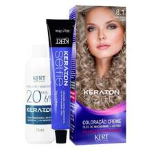 Keraton Selfie Hair Dye - Full Gray Coverage - Choose Your Color - 8.1 Light Ash Blonde - View 1