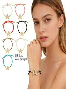 Một chiếc vòng cổ mặt dây chuyền đôi sang trọng, độc đáo, tinh tế và thanh lịch, gồm một chuỗi 26 chữ cái (từ A đến Z). Một chiếc vòng tay mặt dây chuyền tinh xảo và đẹp mắt theo phong cách vòng đeo tay. Trang sức thủ công. - Nhiều màu - Xem 10