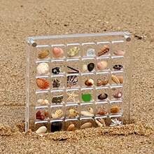 1pc Square Acrylic Seashell Display Box, Transparent Specimen Showcase With 36 Compartments, Magnetic Lid, High Clarity, Suitable For Daily Collection - Multicolor - View 8
