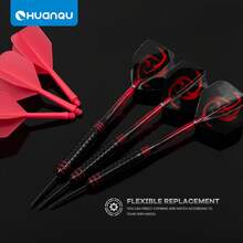 HUANQU 3pcs Professional Darts Set, Hard Darts Set With 1 Portable Darts Storage Box, Suitable For Beginners And Professionals, High-Quality Darts Set For Office Stress Relief, Home Entertainment, Perfect Gift For Easter, Ramadan, Father's Day - Multicolor - View 11