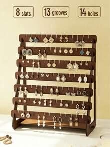 1 hộp đựng trang sức nhiều tầng, giá trưng bày bông tai dung tích lớn, giá đựng phụ kiện gia đình. - Nhiều màu - Xem 9