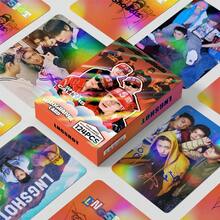 124pcs Holographic LNGSHOT Laser Reflection Cards, Holographic Fan Support Photo Cards, Stickers, LOMO Cards, Glitter Cards - Multicolor - View 3