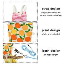 1pc Flight Leash + 1pc Bird Outfit, Ultra-Light Bird Leash Set, Fashionable Cute Cartoon Bird Diaper Pants Clothes, No Foot Damage, Dedicated Bird Walking Flight Leash, Diaper Flight Suit, Suitable For Bird Outdoor Dressing And Flight Use - View 7