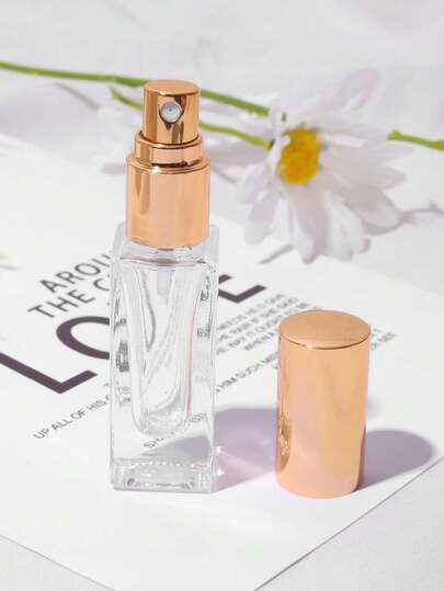 1Pc 5ml Mini Refillable Perfume Sample Spray Bottle, Premium Clear Glass Silver Cap Airtight Leakproof Fine Mist Empty Unscented Portable Travel Pocket Atomizer Dispenser, TSA Approved Cosmetic Container For Women Men Purse Daily Carry Vacation Business Trip Essential Oils Fragrance Testing Vanity Beauty Gift For Travelers Perfume Lovers