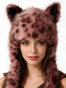 Mũ len giả lông thú hình tai cáo dễ thương, cá tính, mang phong cách Y2K độc đáo dành cho nữ mùa thu đông, giữ ấm tai, thích hợp cho đạp xe, đi biển, mùa hè. - A - Xem 6