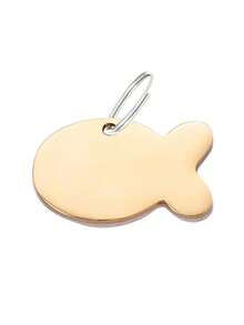 1pc Customized Stainless Steel Fish-Shaped Cat ID Tag, Engraved With Pet Name & Phone Number, Cute Fish Bone Design, Ideal Gift For Cat Owners, Fashionable Pet Collar Accessory, Perfect Gift For Pet Lovers - Multicolor - View 3