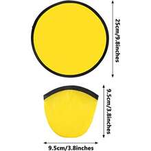 Foldable Flying Disc Fans Bulk with Bags 9.8 Inch DIY Sublimation Handheld Cooling Fan Beach Flying Disc for Summer Outdoor Games Activities Birthday Wedding Party Favors - Color mixto - Ver 4