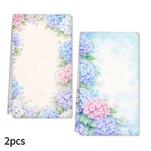 2pcs Hydrangea Printed Dish Towels, Super Absorbent Microfiber Cleaning Cloths, Machine Washable, Suitable For Holiday Decoration, Cooking, Baking, Housewarming Gifts And Cleaning Supplies, Fit For Kitchen, Bathroom, Toilet - Multicolor - View 16