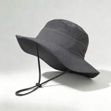 男士夏季遮阳帽，防紫外线，透气镂空遮阳帽，渔夫帽 - 彩色 - 查看 16