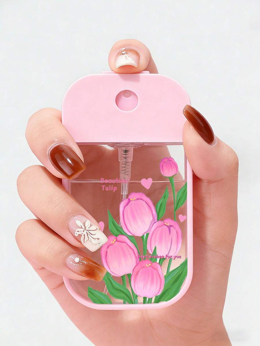 Chai xịt PET trong suốt họa tiết hoa tulip mới, bình xịt nước hoa, chai đựng dung dịch tẩy trang, chai xịt dưỡng ẩm, thích hợp đựng sơn móng tay, nước tẩy trang, nước hoa hồng và dung dịch tẩy trang, có thể tái sử dụng, vật dụng cần thiết khi đi du lịch, phụ kiện du lịch hoàn hảo, quà tặng ngày lễ, quà năm mới cho giáo viên, bạn bè, người yêu, chai xịt du lịch, chai đựng nước hoa, bình xịt nước hoa, phụ kiện du lịch, vật dụng cần thiết cho ký túc xá, thích hợp cho phòng khách, phòng ngủ, phòng tắm, phụ kiện du lịch, đám cưới, vật dụng cần thiết cho du lịch biển mùa hè - Nhiều màu - Xem 1