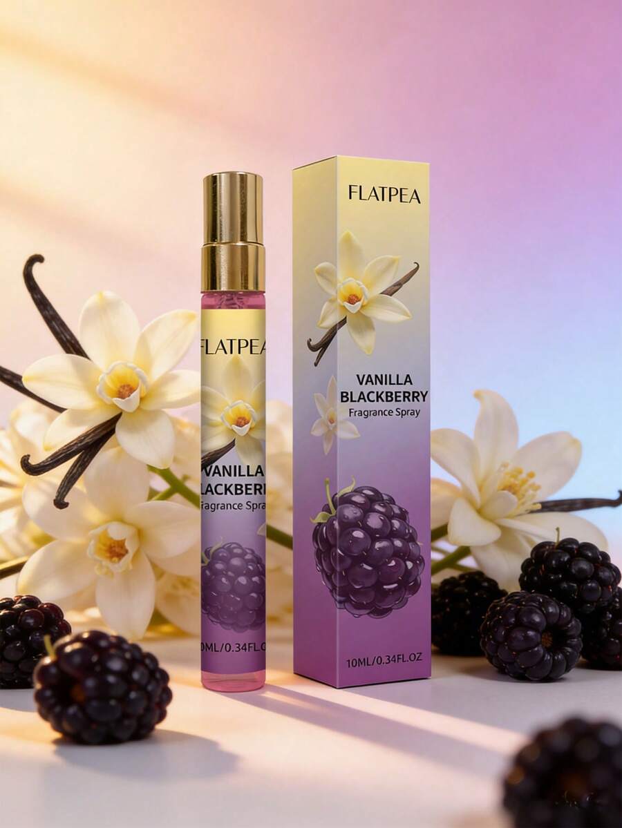 1pc 10ml Small Fruit & Vanilla Alcohol-Free Concentrated Air Freshener Spray. Blended With Sweet Orange, Berries, Rose, Vanilla, Blackcurrant, Raspberry, Chestnut Flower, Fir, And Sand Notes. Suitable For Various Occasions. - Fragrance - View 1