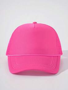 1pc Solid Color Drawstring Mesh Cap, Adjustable Outdoor Sun Protection Casual Hat Suitable For Spring/Autumn Travel Beach Vacation, Unisex Y2K Style Cap,Summer,Holiday,Festival - Baseball Cap - View 25