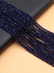 1串2毫米绿色和宝蓝色尖晶石珠子吊坠，适用于DIY手工项链、耳环、手链等珠宝配饰 - 2mm - 查看 15