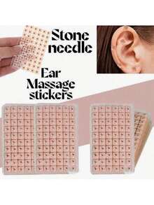 Ear Acupressure Point Massage Therapy Patch Set - Multicolor - View 1