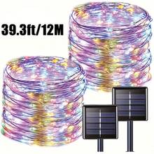 Solar Powered LED Outdoor Waterproof Fairy String Lights, Christmas & Halloween Decor, Suitable For Garden, Party - Star - View 4