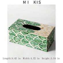 INS Style Light Luxury Natural Shell Decorative Tissue Box, Suitable For Living Room And Dining Room, Creative Desktop Storage - Multicolor - View 14