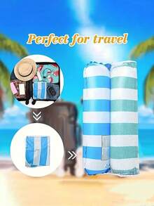 Inflatable Water Hammock Lounger - Durable PVC Material, Foldable Striped Inflatable Pool Float, Suitable For Pool Party And Summer Gift - Multicolor - View 5