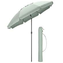 Beach Umbrella Portable Tilting Parasol Sun Shade With UV Protection - Sage - View 3