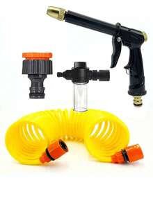 高压多功能花园水管喷嘴，可伸缩花园浇水软管，浇花，洗车配件 - B - 查看 17