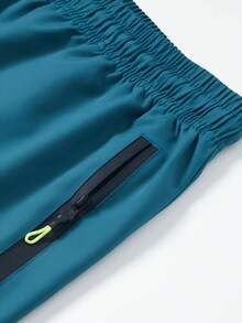 3pcs/Pack Men's Sports Casual Loose Quick-Dry Shorts, Reflective Strip Design, With Pockets, Suitable For Running And Outdoor Activities - Multicolor - View 5