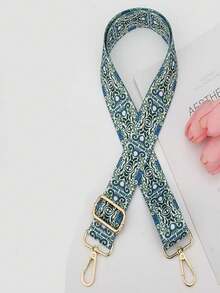 1 dây đeo vai thay thế có thể điều chỉnh độ dài, kèm khóa kim loại, phù hợp với túi đeo chéo. - màu xanh lá - Xem 6