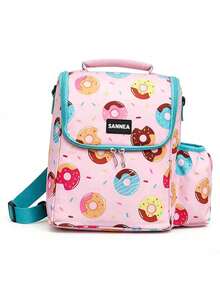1pc Dinosaur Themed Insulated Lunch Bag, Unisex, Cute Insulated Lunch Box Set With Handle And Detachable Shoulder Strap, Reusable, Insulated Lunch Bag Set With Detachable Shoulder Strap Cooler Bag Waterproof Large Capacity Picnic Outdoor Picnic Bag Lunch Bag For Women School Supplies Camping Essentials - Multicolor - View 36