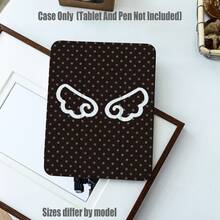 适用于 iPad Mini 4/5/6/7、5/6/8/9/10/11、Air 3/4/5/6/7、Pro 10.5/11/12.9/13 英寸、Galaxy Tab S6 Lite/S7/S8/S9/S10/FE/Plus/A8/A9 Plus 系列的透明亚克力三折保护套，带笔槽。高透明度、防摔、三折支架、笔槽收纳、纤薄全方位保护、精准开孔。 - 彩色 - 查看 2