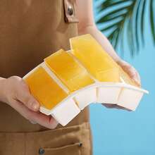 1pc Multi-Function Silicone Freezer Tray, Mold, Ice Cream Mold, Essential Kitchen & Party Accessory For Home And Apartment, Kitchen Necessity, Frozen Storage, Space-Saving Mold, Compact Design, Flexible Tray, Silicone Material, Tray, Home Chef - 彩色 - 查看 3