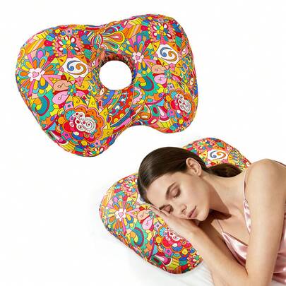 Ear Hole Pillow PP Cotton Slow Rebound Pillow Core Apple Shaped Ear Pillow Side Sleeping Ear Hole Support Ear Pillow