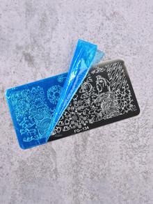 2 tấm dập móng hình động vật hoạt hình, 1 dụng cụ dập móng có nắp đậy, dụng cụ dập móng kèm gạt. - Bạc - Xem 3