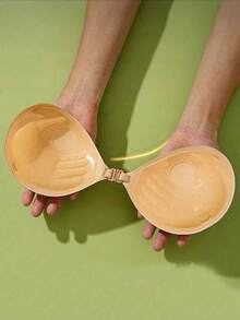 2pcs Silicone Lift Up Invisible Strapless Waterproof Breathable Nipple Cover - Black and White - View 6