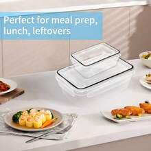 Refrigerator Storage Box, Fruit Fresh-Keeping Container, Large Capacity  Container, Airtight & Leak-Proof, Freezer , Microwave , Heat Resistant Up To 120°C Without Deformation - 24件套裝 - 查看 11