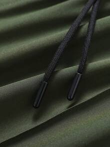 Men's Lightweight Outdoor Sports Pants, Straight Leg Jogging Trousers, Casual Drawstring Waist Thin Sports Pants, Spring/Summer - Army Green - View 9