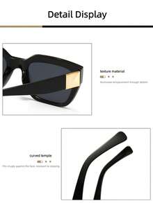 1副欧美复古猫眼框Y2K时尚眼镜，百搭休闲轻便PC材质时尚眼镜，适合所有季节 - 彩色 - 查看 4