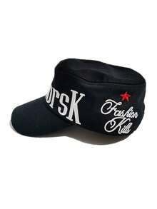1 pieza Gorra de béisbol casual de calle de poliéster con bordado de color contrastante, sombrero de hip hop, para verano, playa, vacaciones - A - Ver 9