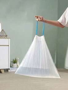 150/15个装特大号抽绳垃圾袋 - 50*45 一次性垃圾袋，宠物粪便袋 | 抽绳垃圾袋 | 便携式垃圾袋 | 防漏防臭垃圾袋，耐用、防漏、易撕设计，适用于客厅、卧室、浴室、卫生间、厨房、办公室清洁，必备家用垃圾袋 - 垃圾袋 - 查看 3