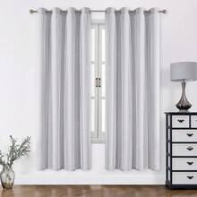 1pc Hollow Star Sheer Curtain, Polyester Lace Double-Layer Blackout Curtain For Living Room Bedroom, Cute Style - 白色 - 查看 36
