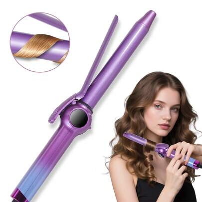  HATTEKER 1pc European Plug Curling Iron, Home Hair Curler, Bangs Curling Styling Tool