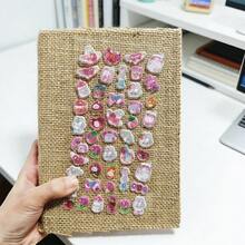 1pc 3D Carved Crystal Sticker, Random Style Mixed Color Plastic Self-Adhesive Sticker, Suitable For DIY Decorating Diary, Phone Case, Notebook, Water Bottle - Semi-Gloss Asymmetrical Shape, Single Use, Random Sticker, Semi-Gloss, Asymmetrical Shape, Single Use - Multicolor - View 11