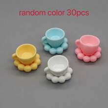 Đồ chơi đóng vai giả vờ làm đĩa và cốc hình đám mây mini, phụ kiện tự làm từ nhựa resin, đạo cụ thức ăn thu nhỏ. - Đĩa hình đám mây nhỏ, tách trà - Xem 14