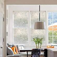Window Film Decorative Window Privacy Film 3D Stained Glass Window Sticker Anti-UV Sun Blocker Heat Control For Home Rainbow Tulip Design 35.4 X 157.4 Inches - 3D - View 2