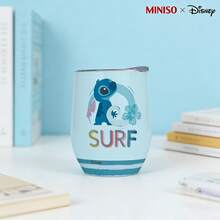 MINISO X Disney Lilo & Stitch SURF Tropical Insulated Stainless Steel Eggshell Tumbler With Lid,Double-Walled Vacuum Cup For Coffee,Wine,Drinks - 彩色 - 查看 3