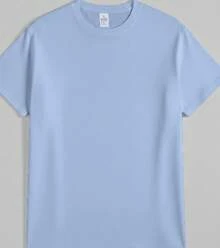 Men's Casual 100% Cotton Soft Crew Neck T-Shirt Daily Wear, High-Quality Plus-Size Pure Cotton Menswear,Mens Cotton T-Shirt, Paris Graphic Design, - 藍色 - 查看 8
