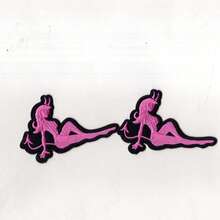 2pcs Multicolor Devil Woman Sewing/Iron-On Embroidered Patch - Ironing Style - View 7