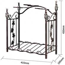 Expositor para Vino y portavasos de Pared Organizador de hogar Independiente de sobremesa Estante de Soporte de exhibición para Bar Bodega Armario de sótano Despensa SMA - como en la foto - Ver 5