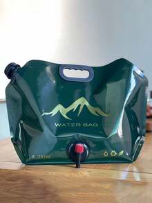 8升/28盎司可折叠便携式户外露营水袋，带阀门，储水袋，可收纳应急水瓶，男女通用，适用于露营、旅行、徒步、野餐、烧烤、应急备用，户外必备配件 - 彩色 - 查看 14