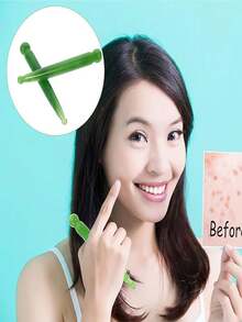 1pc Lymphatic Contour Face & Body Brush - Ergonomic Design With Soft Polyester Bristles, Precise Jawline & Decollete Sculpting, Fragrance-Free Suitable For All Light Skin Tones, Lymphatic Massage Tool - Ginger - View 9