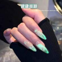 MISS MIANEL 10ML/PCS Sơn móng tay hiệu ứng mắt mèo cực quang 2026 Kiểu dáng mới hot Hiệu ứng nhấp nháy bùng nổ trong suốt như băng Cảm giác cao cấp Ánh sáng xanh Hạt thủy tinh Sơn móng tay gel mắt mèo Móng tay xanh Phụ kiện làm móng - màu xanh lá - Xem 6